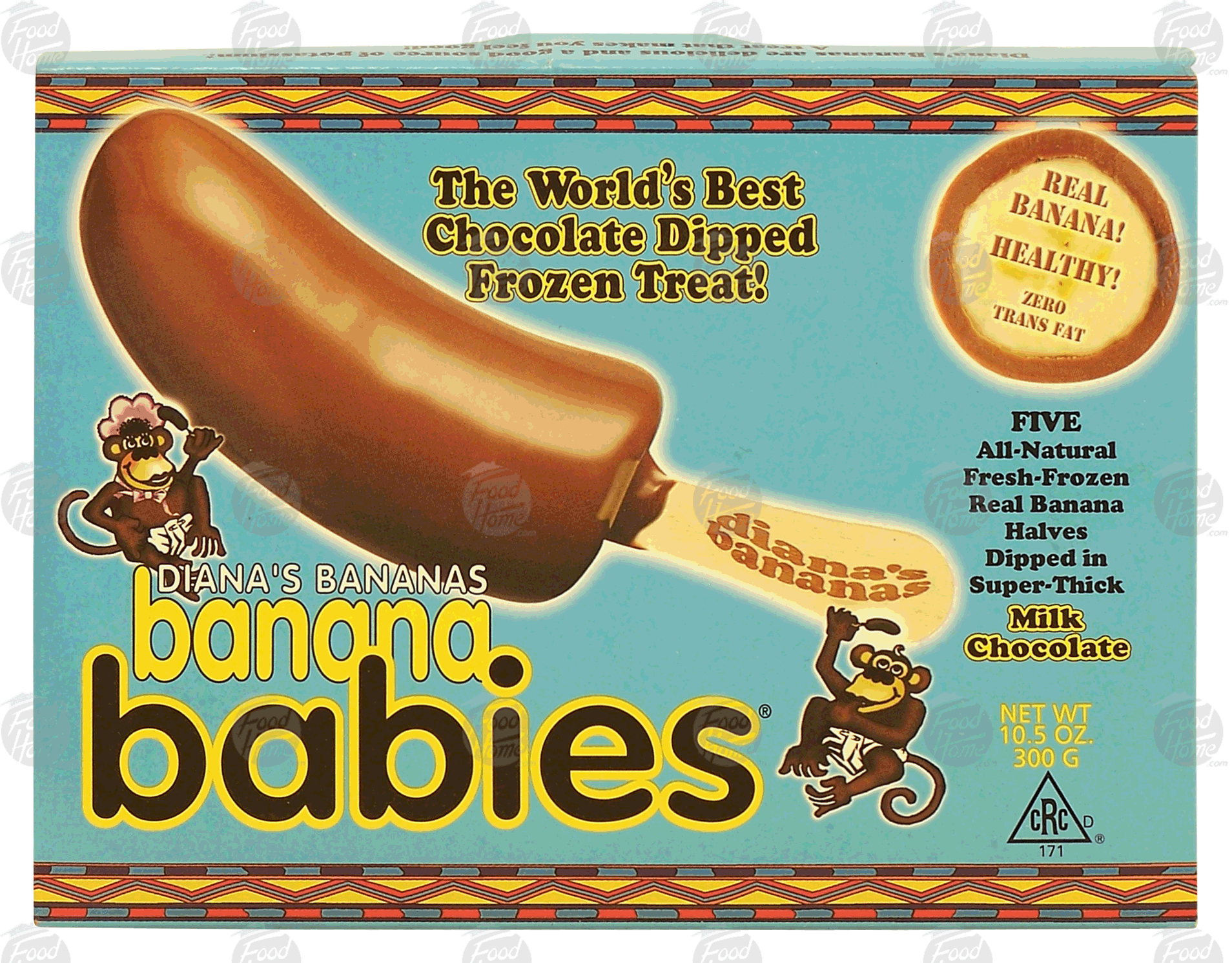 Diana's Bananas banana babies banana halves in milk chocolate, 5-count Full-Size Picture